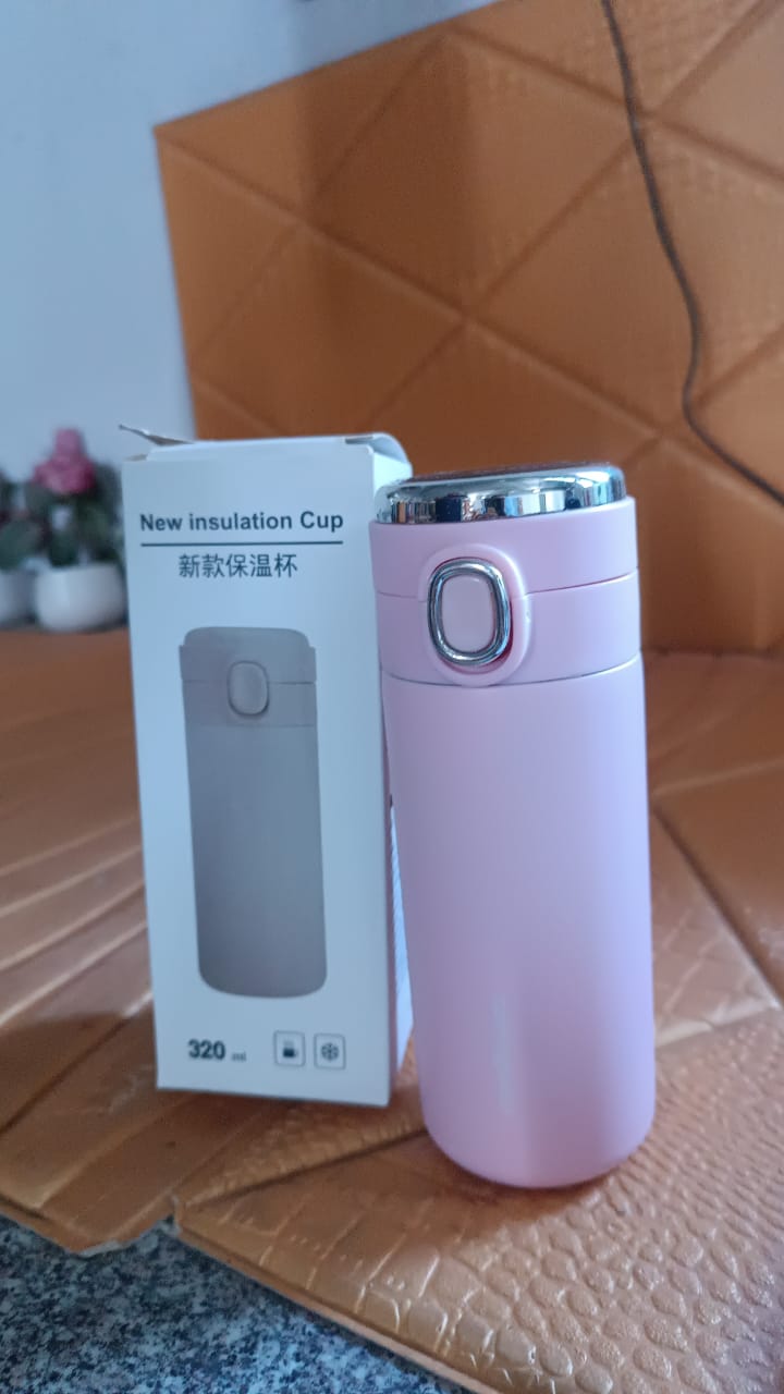 Stainless Steel Insulated Vacuum Bottle With Insulated Cap Lock (320ml Approx) Stainless Steel Insulated Vacuum Bottle With Insulated Cap Lock (320ml Approx)